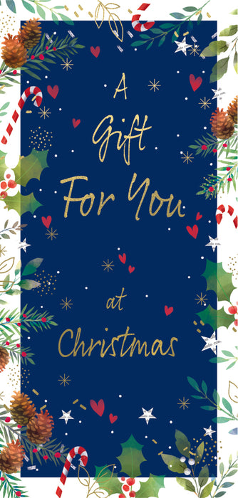 ICG Christmas Money Wallet - Cones/Holly