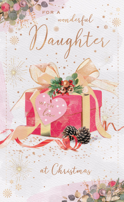 ICG For A Wonderful Daughter at Christmas - Present Card