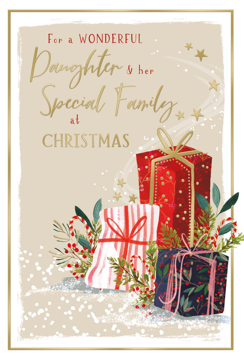 ICG For A Wonderful Daughter and Her Special Family Christmas Card