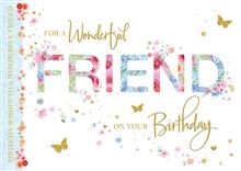Words N Wishes 'Wonderful Friend' Friend Card
