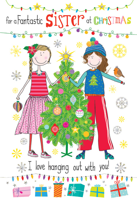 ICG For A Fantastic Sister at Christmas Card