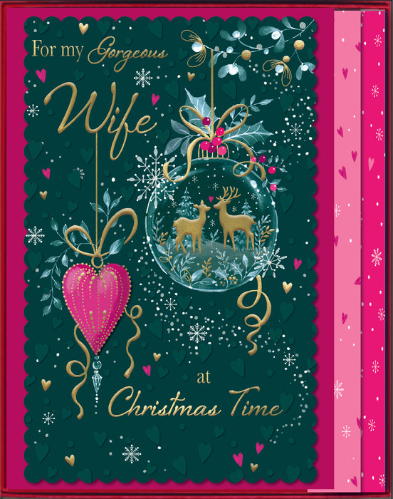 ICG For My Gorgeous Wife at Christmas Time Boxed Card