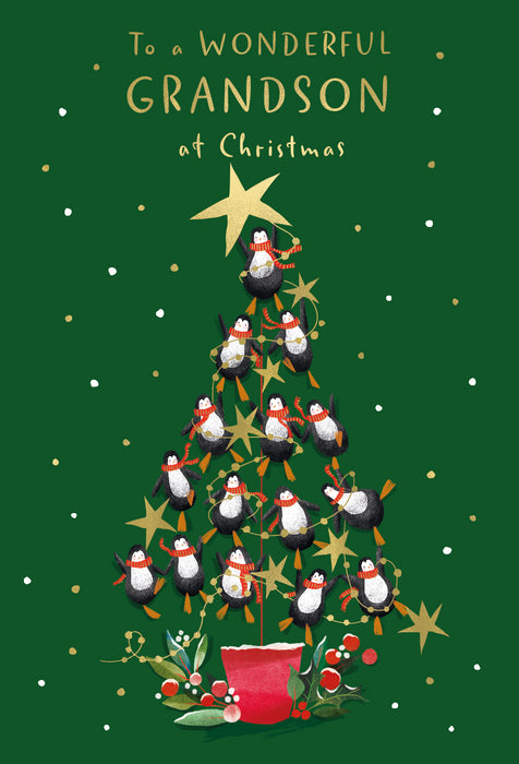 ICG 'To A Wonderful Grandson at Christmas' Christmas Card