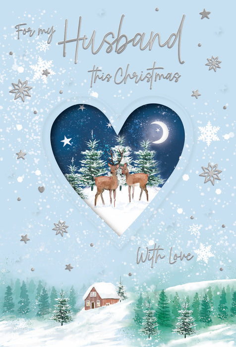 ICG 'For My Husband This Christmas With Love' Christmas Card