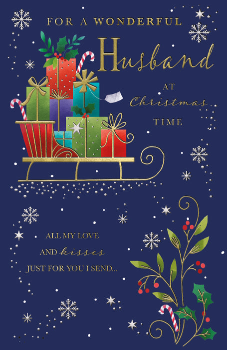 ICG For A Wonderful Husband at Christmas Time Card