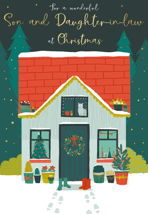 ICG For A Wonderful Son and Daughter-in-law at Christmas Card