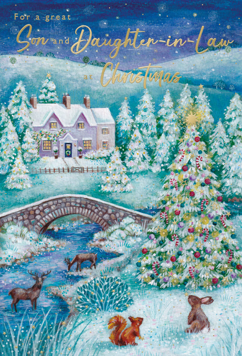 ICG For A Great Son and Daughter-in-law at Christmas Card