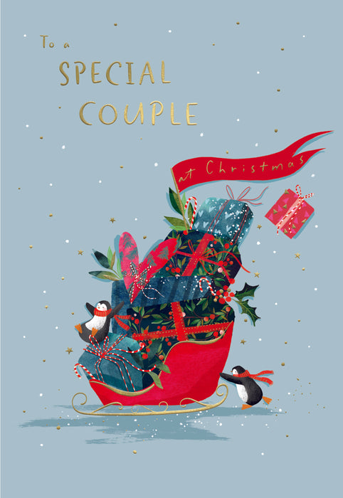 ICG To a Special Couple at Christmas - Sleigh Card