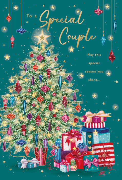 ICG To A Special Couple Christmas - Tree/Presents Card