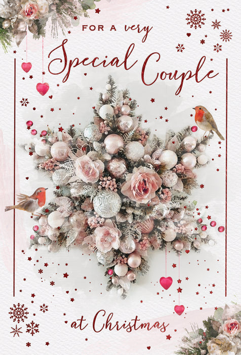 ICG For A Very Special Couple at Christmas - Star Wreath Card