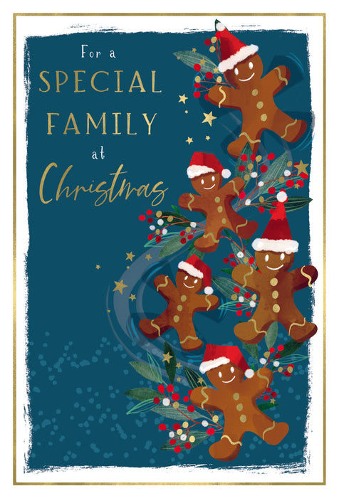 ICG For A Special Family at Christmas - Gingerbread Men Card