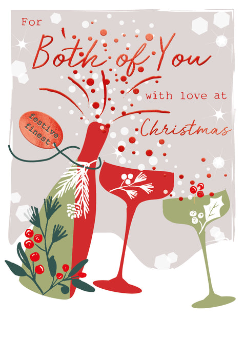 ICG For Both Of You With Love at Christmas - Drinks Card