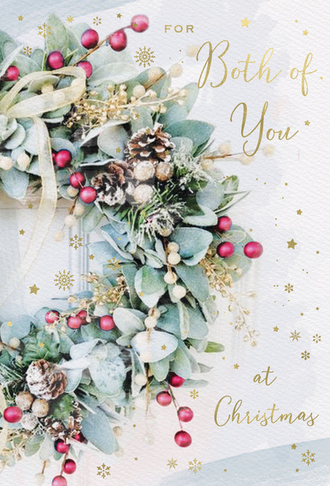 ICG For Both Of You at Christmas - Wreath Card