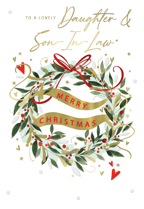 ICG To A Lovely Daughter & Son-in-law Merry Christmas Card