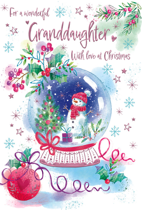 ICG For A Wonderful Granddaughter With Love at Christmas Card