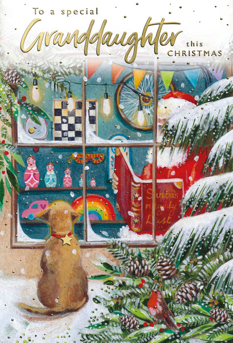 ICG To A Special Granddaughter This Chrismas - Dog Card