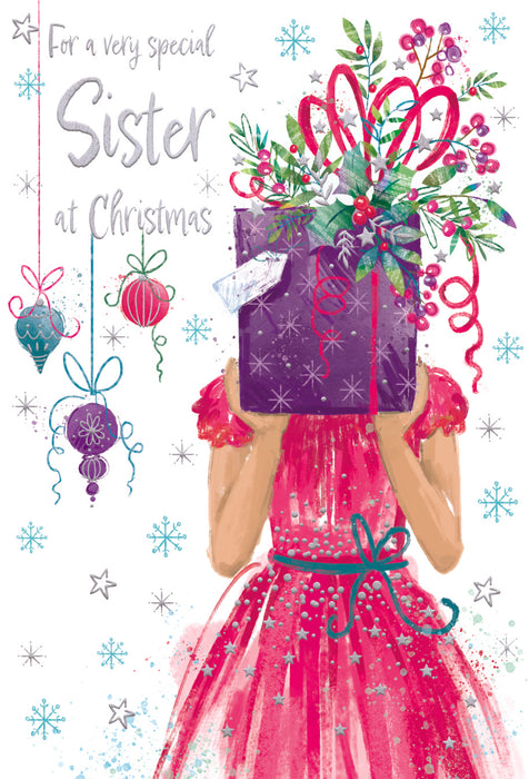 ICG For A Very Special Sister at Christmas - Present Card