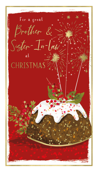 ICG For A Special Brother & Sister-in-law at Christmas - Pudding Card