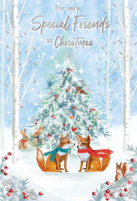 ICG For Very Special Friends at Christmas - Foxes Card