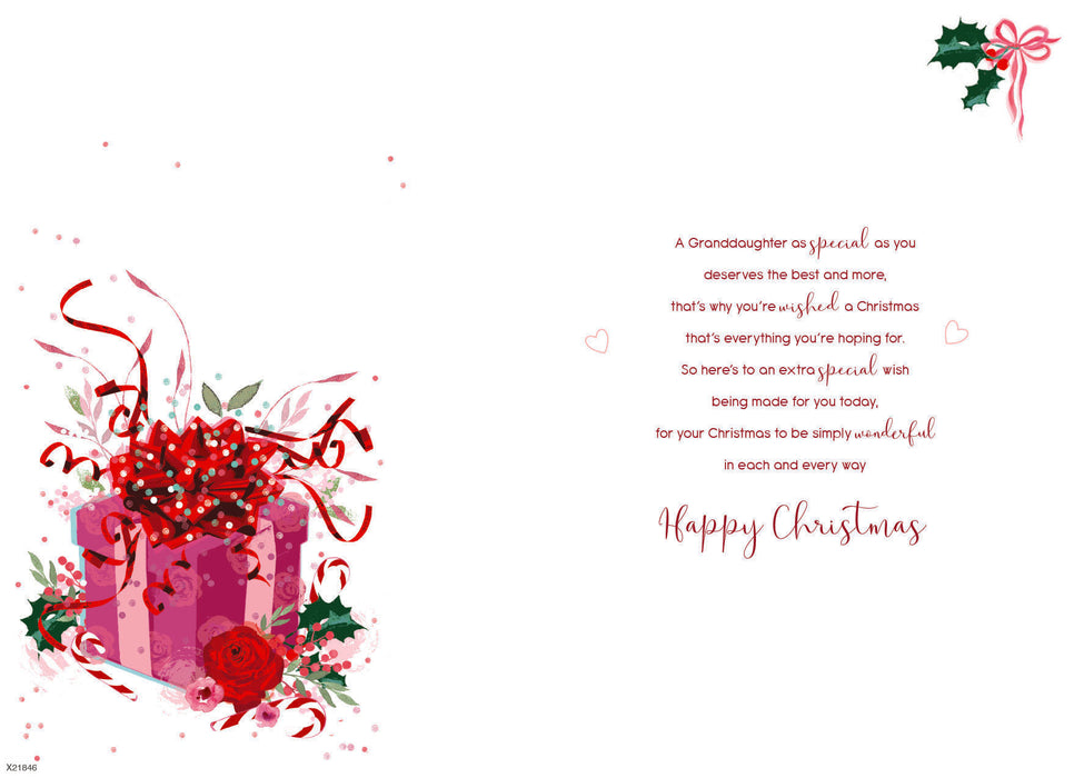ICG 'For A Special Granddaughter At Christmas' Christmas Card