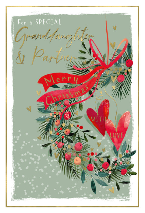 ICG 'For A Special Granddaughter & Partner' Christmas Card