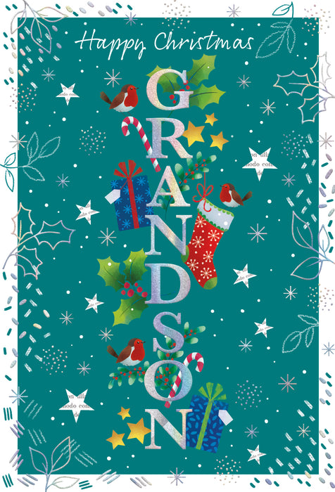 ICG 'Happy Christmas Grandson' Christmas Card