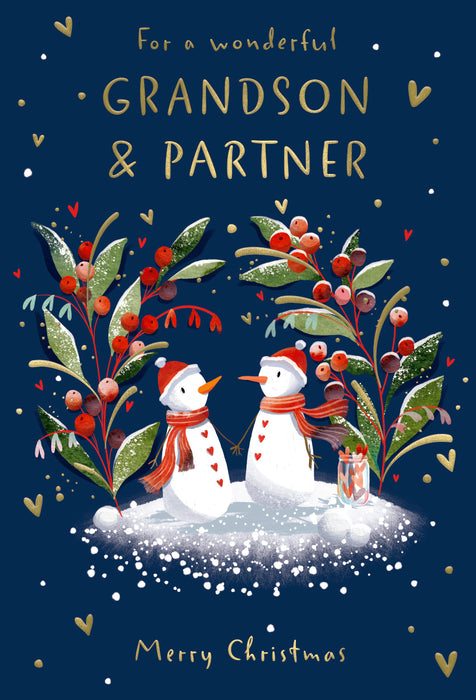 ICG 'For A Wonderful Grandson & Partner' Christmas Card