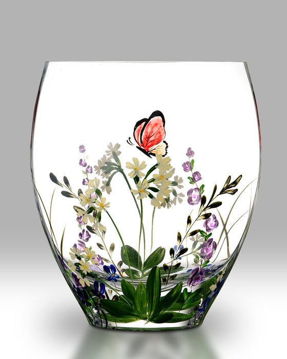 Nobile Glassware Butterfly Garden Curve 21cm Vase