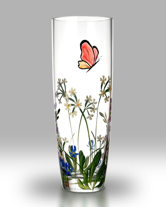 Nobile Glassware Butterfly Garden Cylinder 25cm Vase