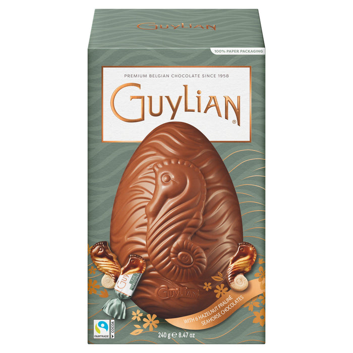 Guylian Milk Chocolate Easter Egg With 6 Praline Seahorses