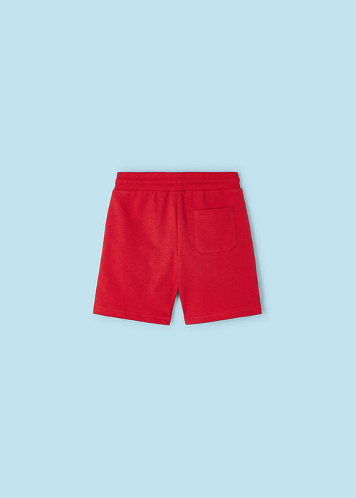 Mayoral Basic Fleece Shorts Watermelon Red
