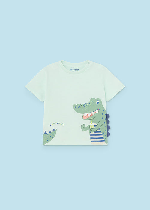 Mayoral Boys Crocodile T-Shirt Aqua