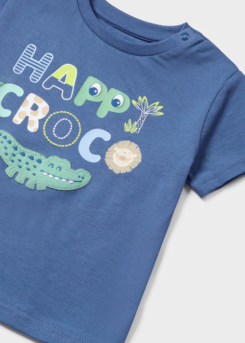 Mayoral Baby Boys Happy Croc T-Shirt Indigo