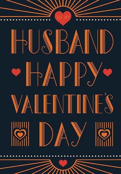 Paper Rose 'To My Husband' Valentine Card