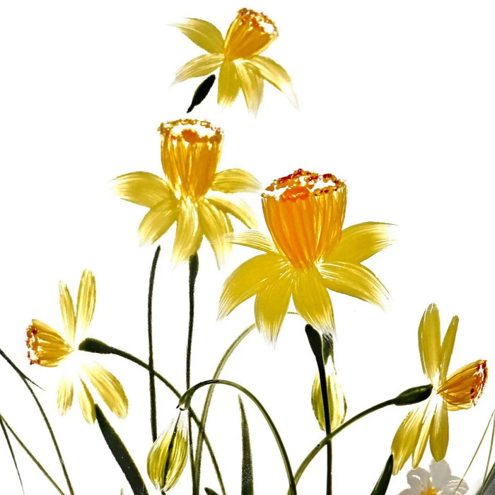 Nobile Glassware Daffodil Twist Vase 25cm
