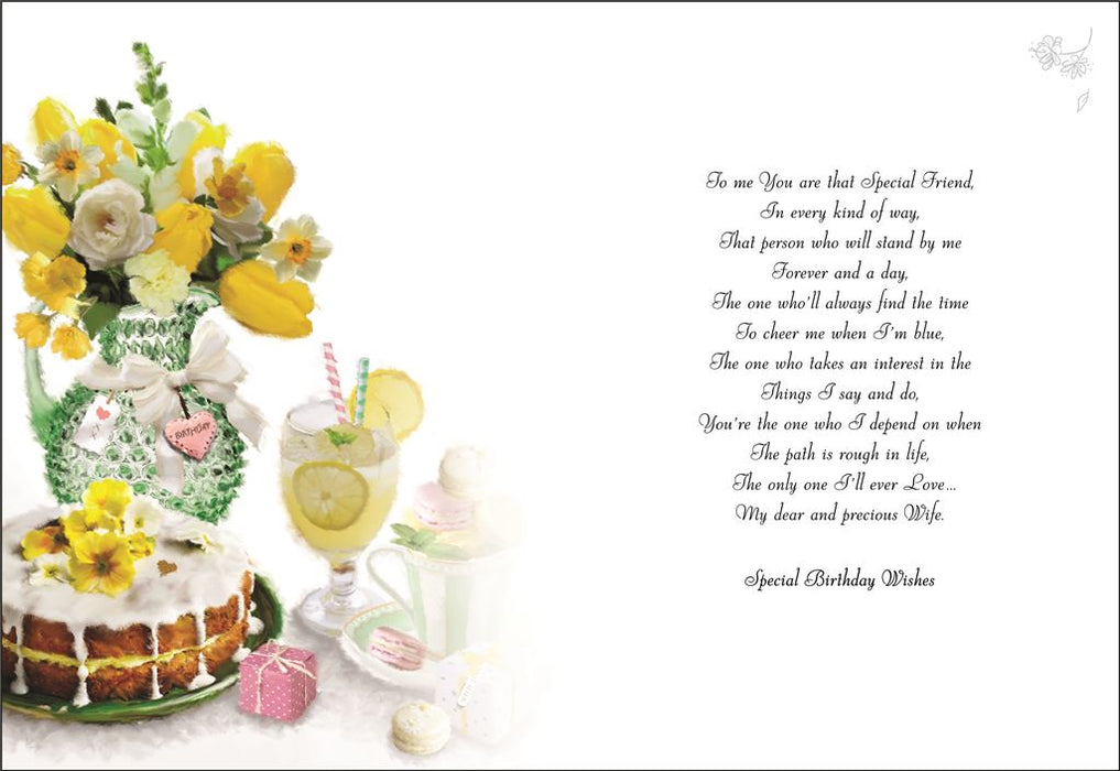 Jonny Javelin 'To My Wonderful Wife On Your Birthday' Birthday Card