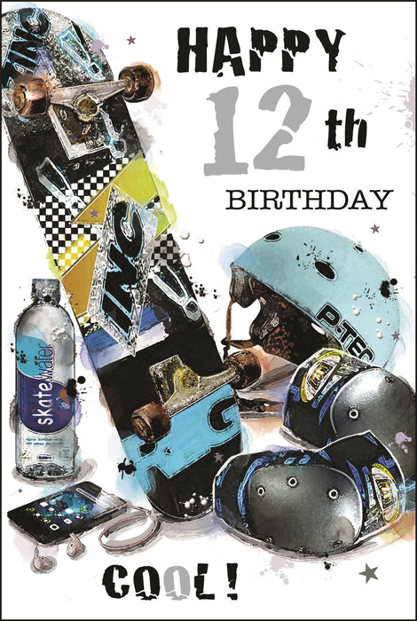 Jonny Javelin 'Happy 12th Birthday' Birthday Card