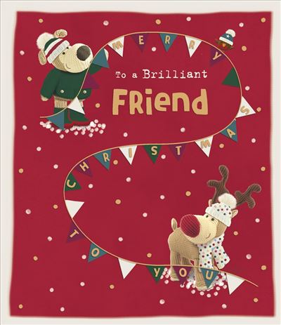 UKG 'To A Brilliant Friend' Christmas Card