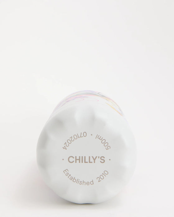 Chilly's Grandiflora White Water Bottle 500ml