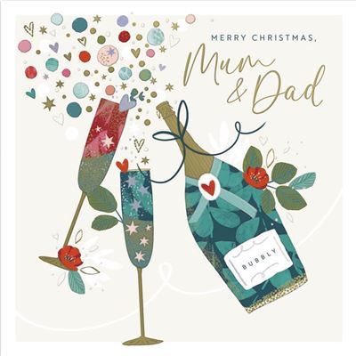 UKG 'Merry Christmas Mum & Dad' Christmas Card