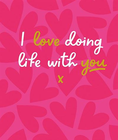 Paper Rose 'I Love Doing Life With You' Valentine Card