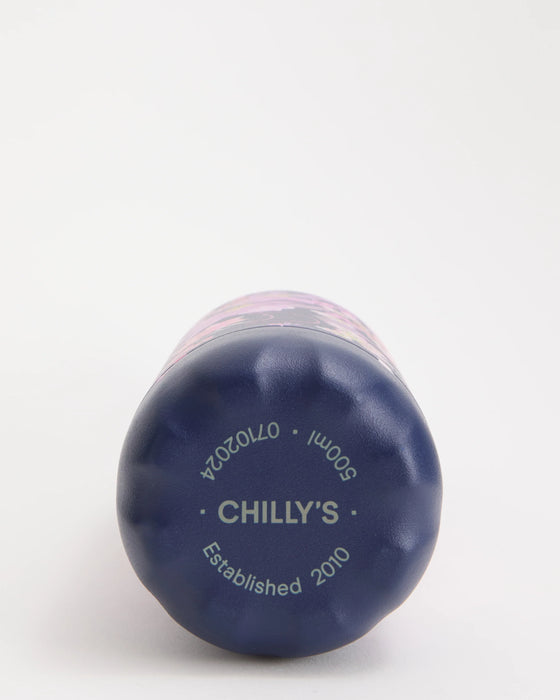 Chilly's Floral Flower Drop Water Bottle 500ml