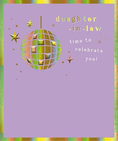 Paper Rose 'Daughter-In-Law Celebrate' Birthday Card