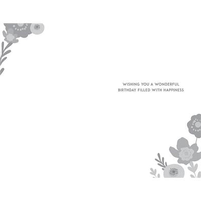 Paper Rose 'To A Wonderful Daughter' Birthday Card