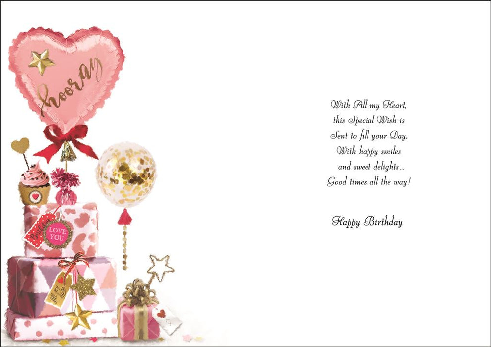 Jonny Javelin 'To My Gorgeous Girlfriend' Birthday Card