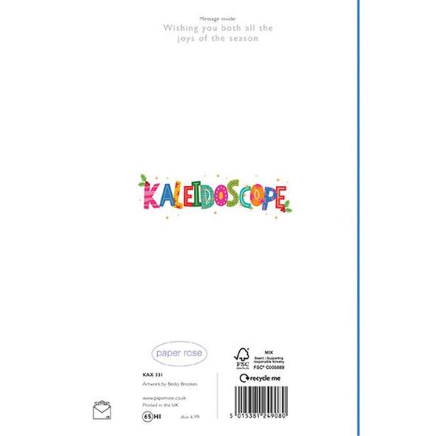 Paper Rose 'Both Of You Stocking' Christmas Card