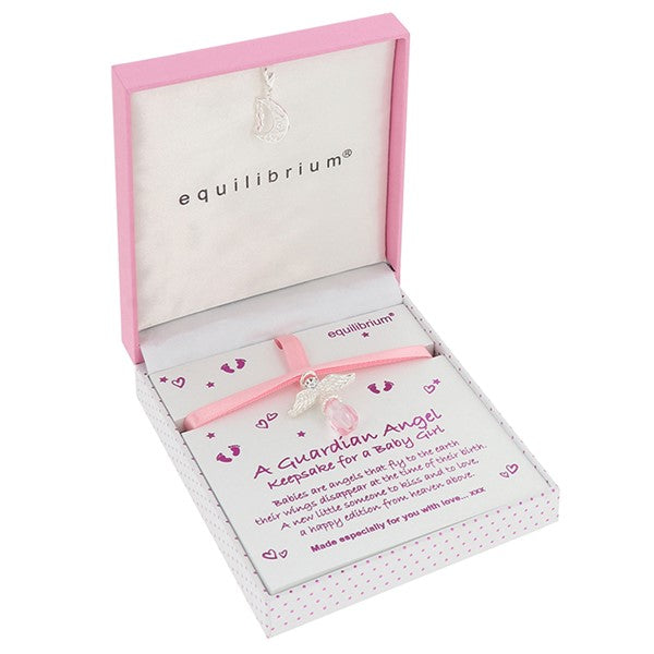 Equilibrium Guardian Angel Keepsake Christening Baby Girl