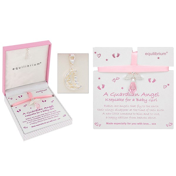 Equilibrium Guardian Angel Keepsake Christening Baby Girl