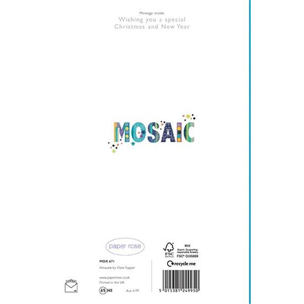 Paper Rose 'Son Present' Christmas Card