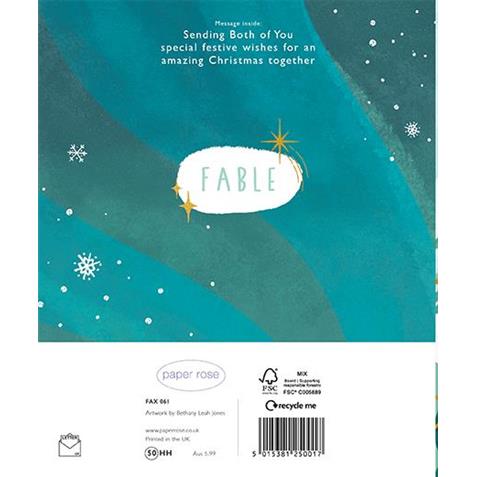 Paper Rose 'Son & Daughter In Law Highland Cows' Christmas Card